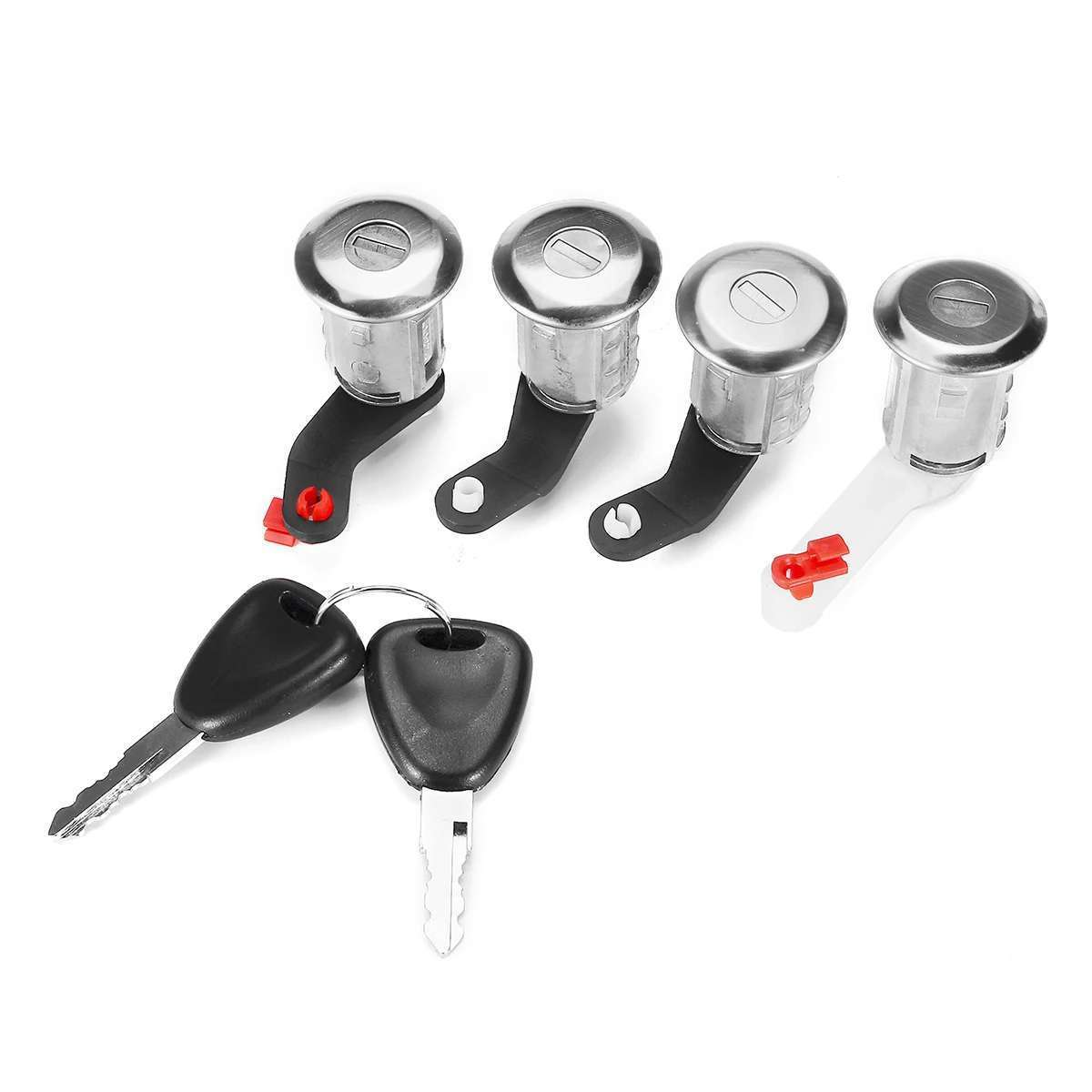 

Set of 4 Lock Door Cylinders 7701470952 For Renault Master for Opel Movano for Nissan 1998-2009 Left+Right