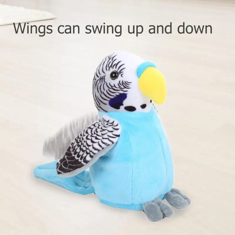 Электрическая плюшевая кукла животное пение танцы говорящая запись повторяет развевающиеся крылья плюшевые игрушки из мультфильмов для маленьких детей