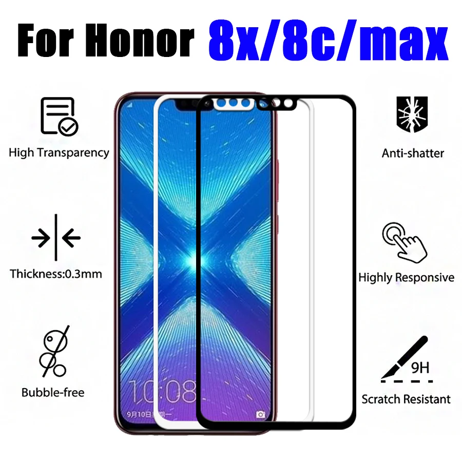 Для Huawei Honor 8 стекло 8x Max защита экрана Защитная пленка полное покрытие закаленное