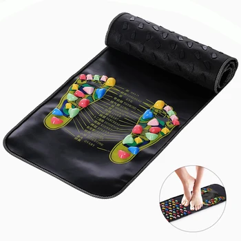 

Household Plastic Acupuncture Foot Massager Cushion Cobblestone Foot Reflexology Walk Stone Square Relax Body Pain Health Care