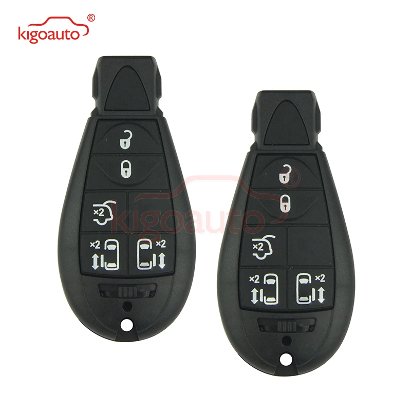 Kigoauto 2pcs #9 05026197AD For Chrysler Caliber Journey Grand Cherokee Voyager European Model Fobik Key 5 Button 434Mhz