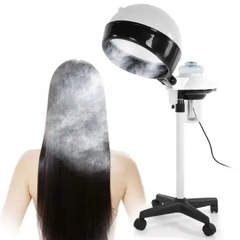 

Salon Hair Steamer Rolling Stand Hooded Heating Evaporation Hair Coloring Perming Conditioning Steamer Hair Cap for Hair Care