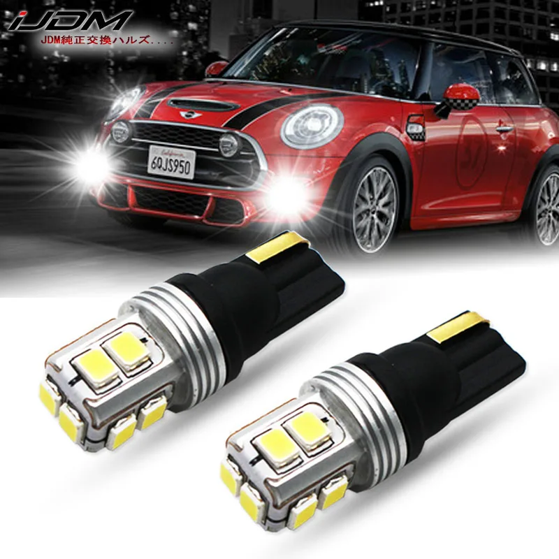 IJDM Бесконтактный Canbus T10 светодиодный фонарь W5W 168 194 12 в 24 В для mini Cooper F54 F55 F56 R52 R53 R55