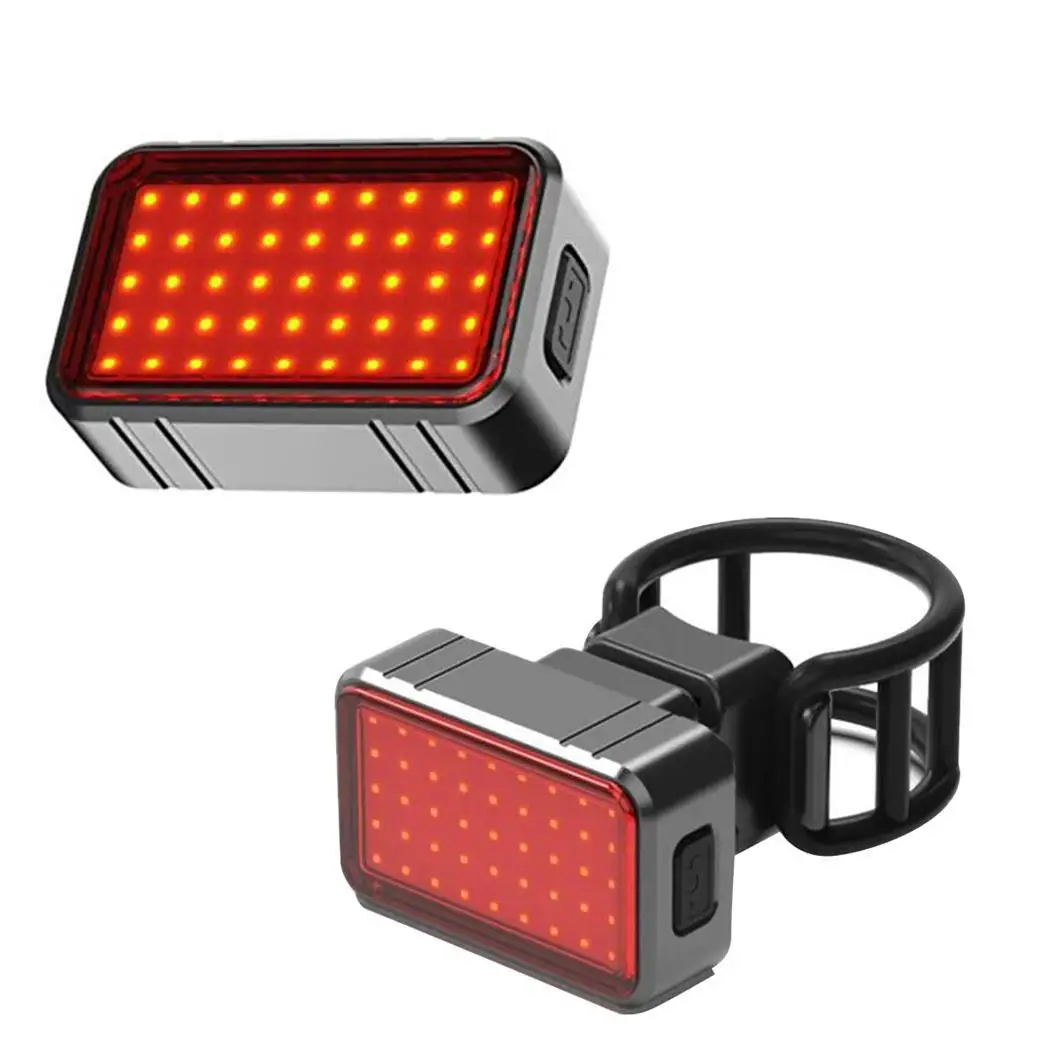 

Bicycle Brake Light USB Rechargeable Intelligent Bicycle Rear Light Taillight MTB Cycling LED Waterproof Safety Riding Lamp