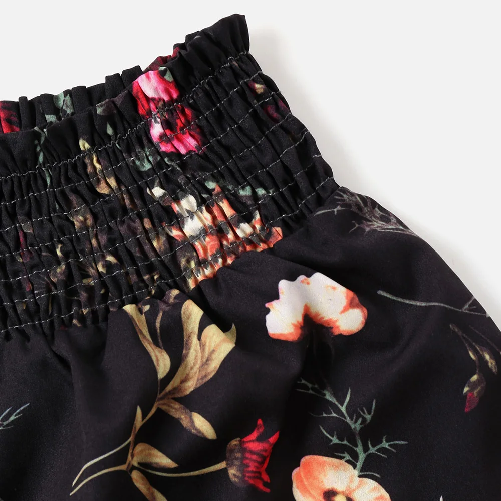 ZAFUL Холет из двух частей для женщины цветочный без рукавов топ эластичный пояс