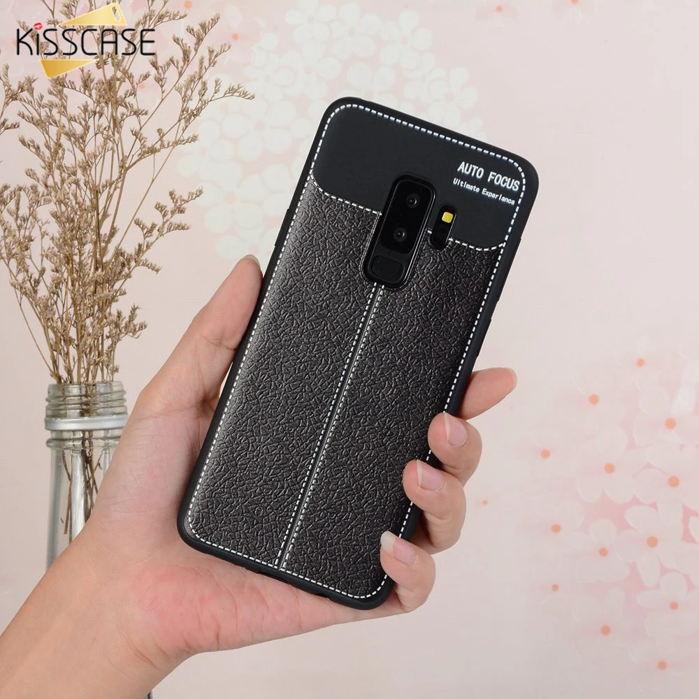 KISSCASE ретро кожаный чехол для Samsung J4 J6 A8 A6 2018 личи шаблон телефона Galaxy J5 J7 J3 A3 A5 2017 2016