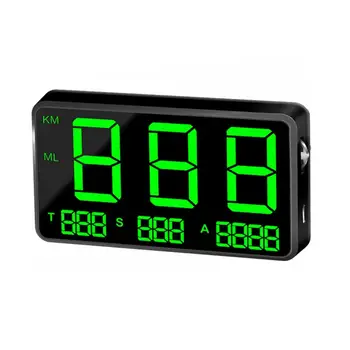 

C80 Digital Del Coche GPS Velocimetro MPH Para Coche Motocicleta Accesorios De Auto Car Speed Alarm 150*59*16mm