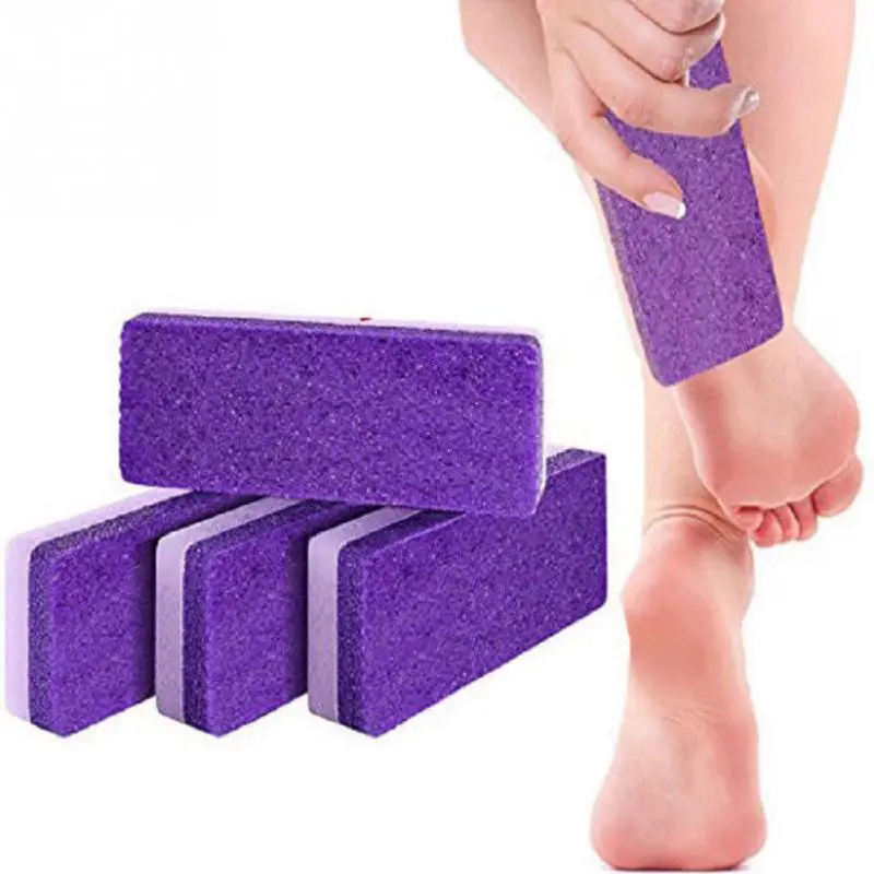 

PU Pedicure Foot Grinding Tool Pumice Stone Non-Slip Callous Remover Purple Portable Rasp File Feet Care Drop Shipping