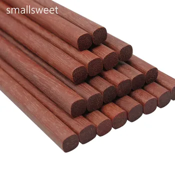 

Japanese style chopsticks natural wood handmade 10 pairs kitchen utensils tableware high quality red sandalwood chopsticks