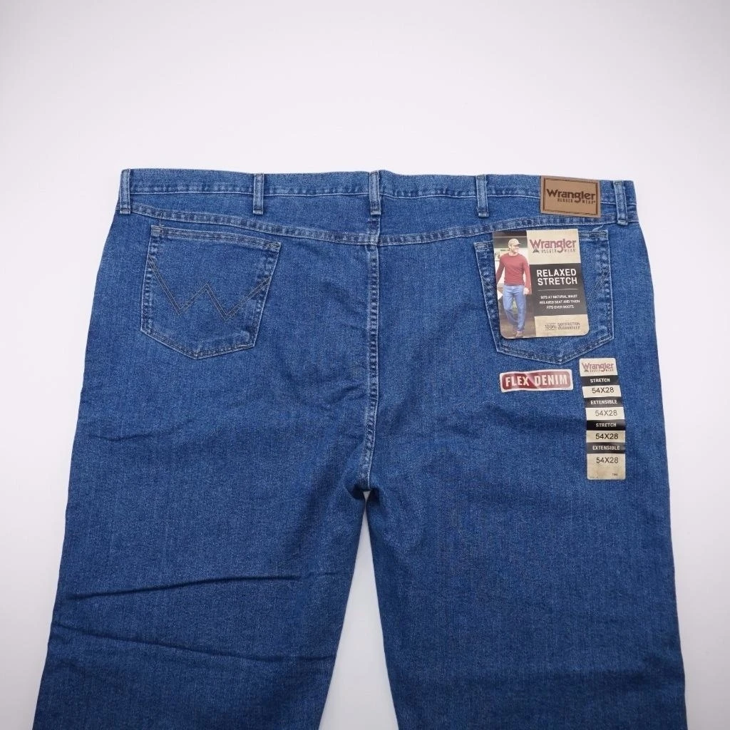 WRANGLER RUGGED WEAR NWT Relax Fit Boot Cut 35005SW Jeans Mens 54x28-in ...