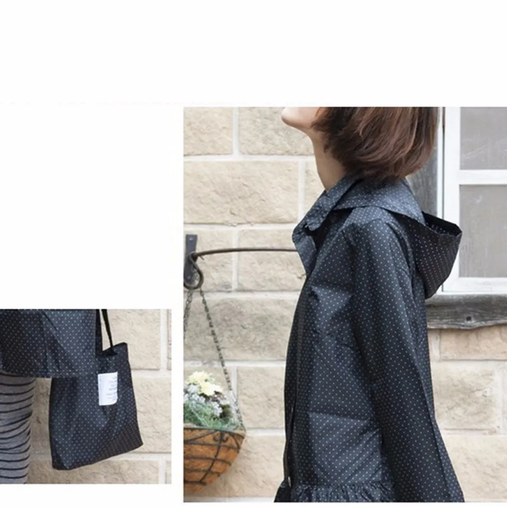 New Fashion outdoors Hooded Long Raincoat Rainwear Women Breathable Portable Ultralight Rain Coat Poncho Small JJ-SYYY9 | Дом и сад