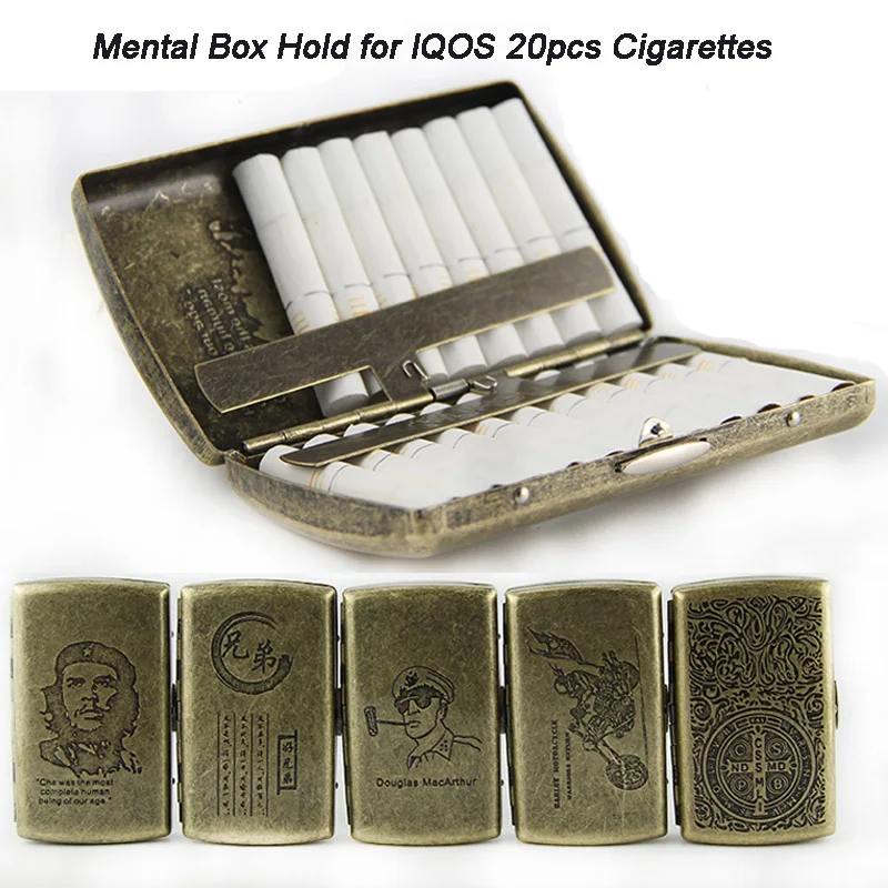 

New Metal Cigarette Case Holder Pocket Box Storage Container For IQOS Vaporizer Mini Cigarette Holder