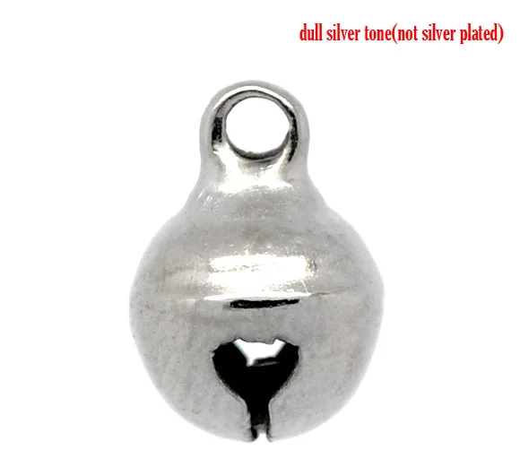 

Lovely 100 Silver Tone Christmas Bells Charm Pendants 11x8mm (B10907)