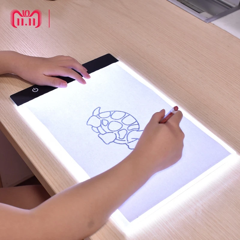 

Portable Ultra-Thin A4 LED Light Copy Painting Drawing Board Stencil Touch Animation Copy Tracing Pad Light Box Tablet Gift Toy