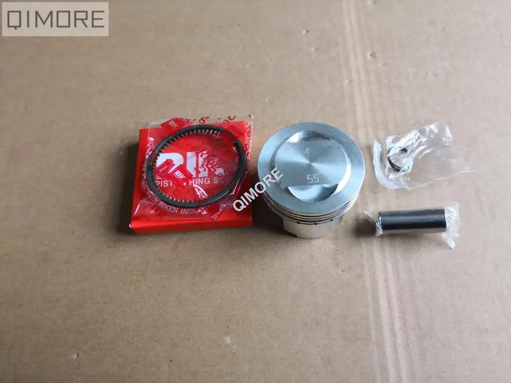

2V 55mm Piston & Ring Set (13mm pin) for 4 stroke scooter moped JOG100 RS100 RSZ100 MIO100 Force X ZY100
