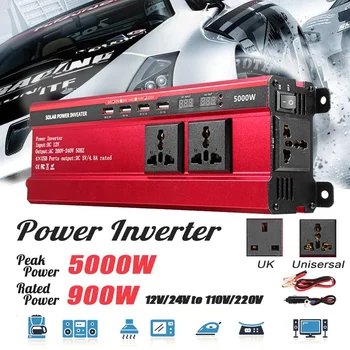 

Autoleader 5000W Solar Power Inverter DC 12V/24V To AC 110V/220V Modified Sine Wave Converter for car and truck