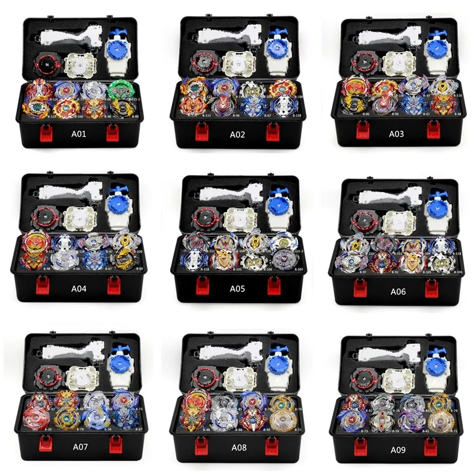 8 шт. топ Beyblade Burst Bayblade B100 B110 B97 B125 с пусковым устройством для детей мальчиков