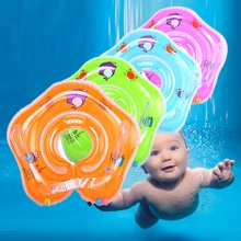 Детский плавательный круг для шеи, надувное кольцо, детский бассейн, аксессуары для новорожденного, круг для купания, безопасный круг для шеи, игрушка для ванны