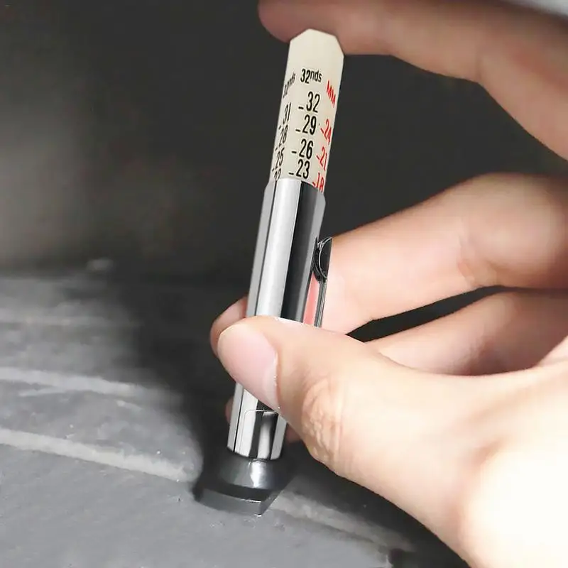 

1PC Car Tire Tread Depth Gauge Stainless Steel Accurate Measurement Tool 0-25mm For Truck Motorcycle Vehicle