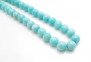 

2017 Real Rushed Chokers Necklaces Women Pearl Round Collier Collares Necklaces & Pendants Nice 8mm Amazonite Diy Necklace