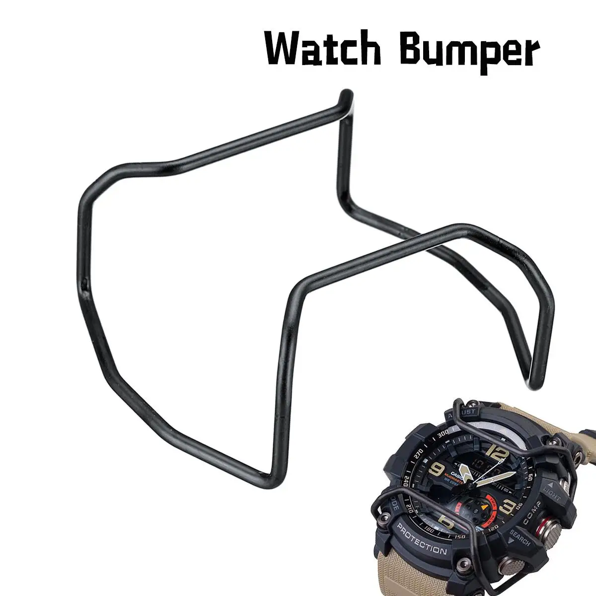 

1Pc Matte Black Watch Bumper Case Protector Wire Guards For G-Shock GG1000 Watch Protection Bumper Accessories