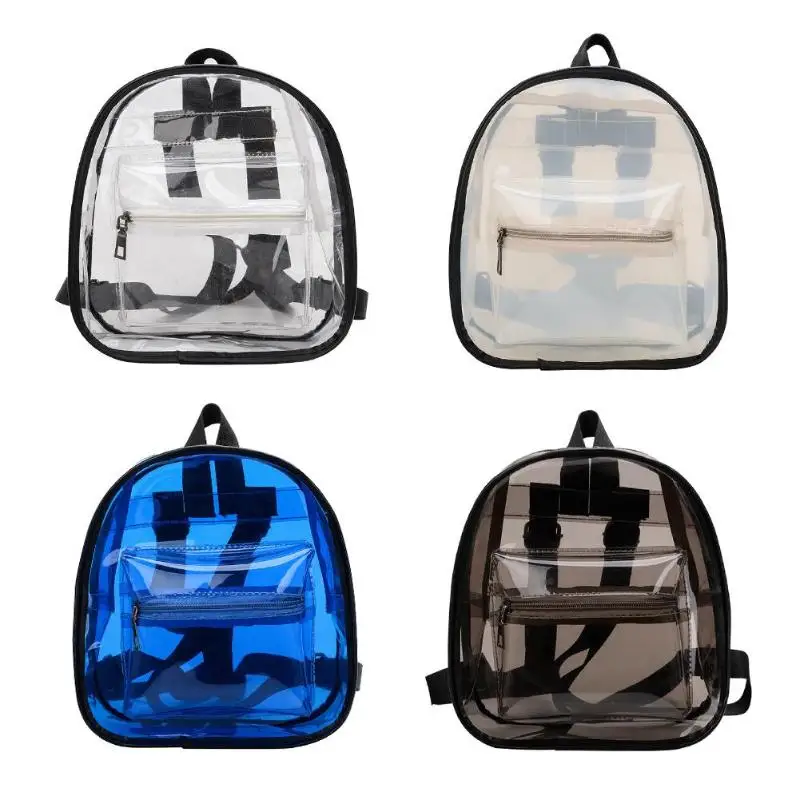 

Women PVC Satchel Backpacks School Bags Teenage Girls Clear Shoulder Bags