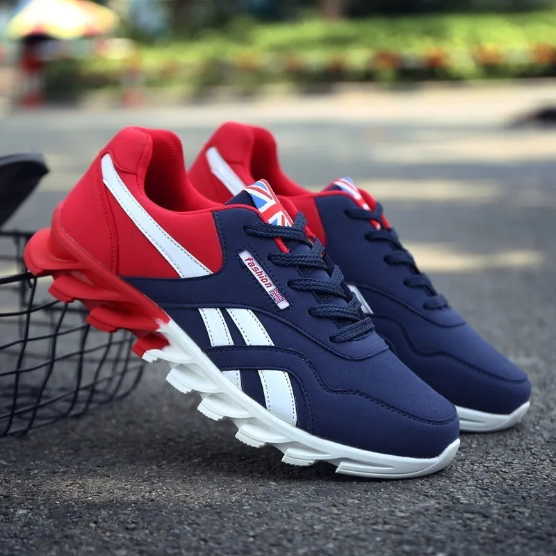 

2019 Hot Sales high top trainers Brand running shoes for man Comfortable Lace-Up Outdoor walking jogging 3 colors male sneakers