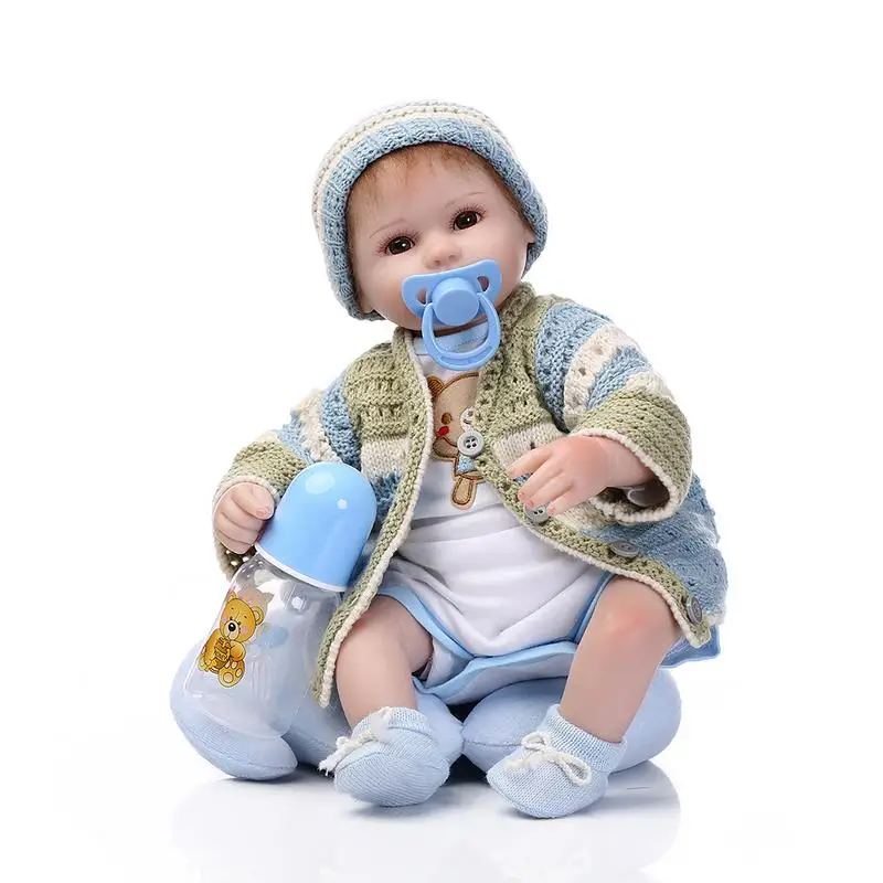 

40 cm Silicone Baby Dolls Baby Alive Realistic Boneca Bebe Lifelike Real Girl Doll Birthday Christmas