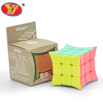 

YJ " Three Golden Angle Magic Cube " Macaron Matching Solid Colors 3 Steps Magic Cube Convex Subsidies Piece Alpinia Oxyphylla