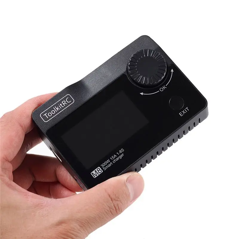 Зарядное устройство для Дронов и квадрокоптеров ToolkitRC M8 DC 300W 15A | Игрушки хобби