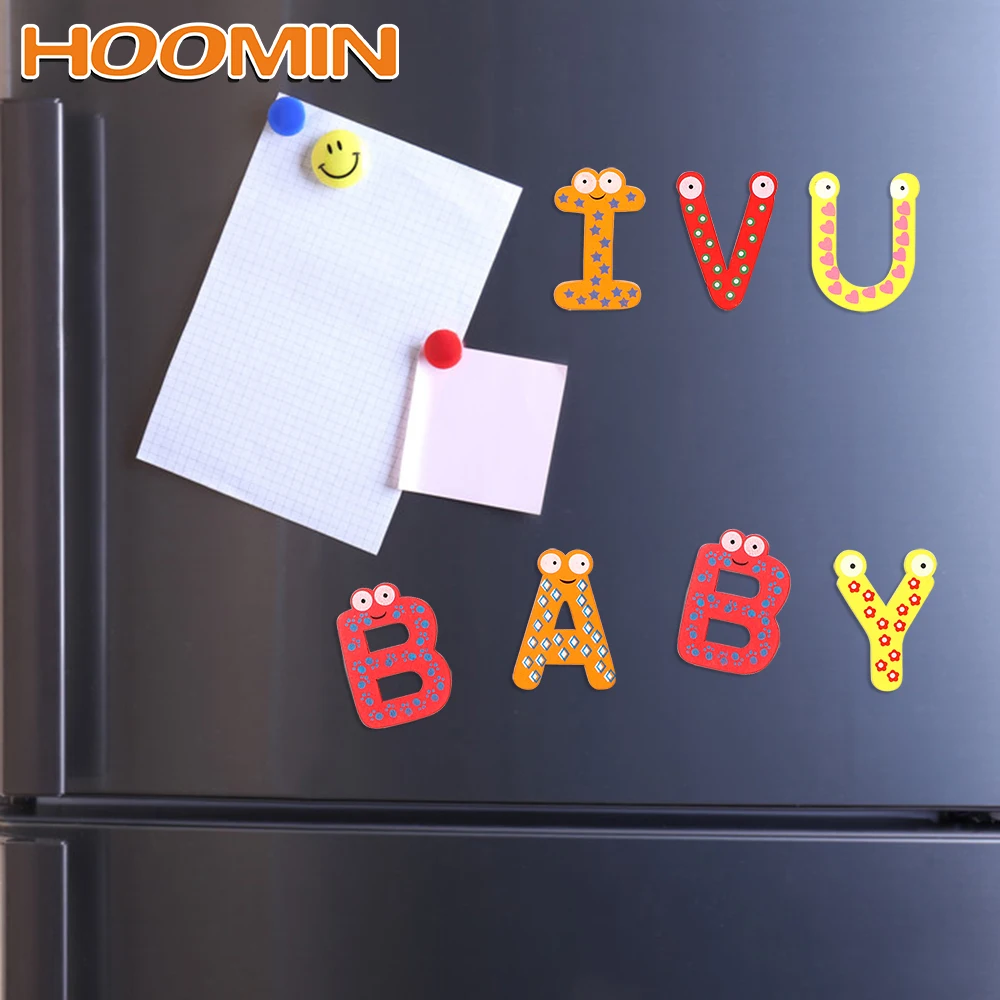 HOOMIN холодильник наклейка Забавная детская Студенческая игрушка деревянная