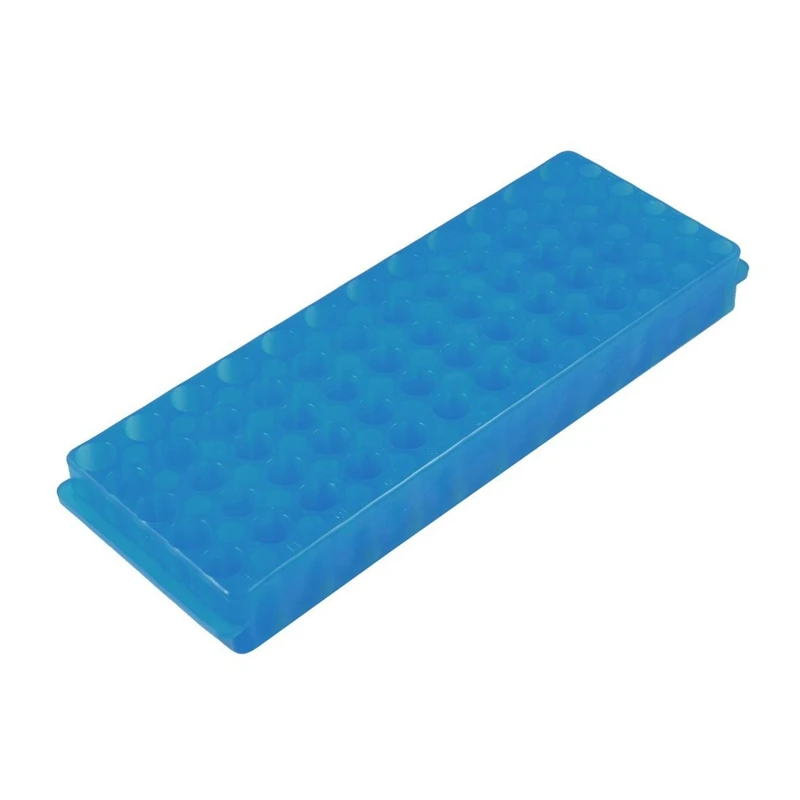

Laboratory Lab Plastic 60 Sockets 11mm Diameter Test Tube Stand Holder Blue