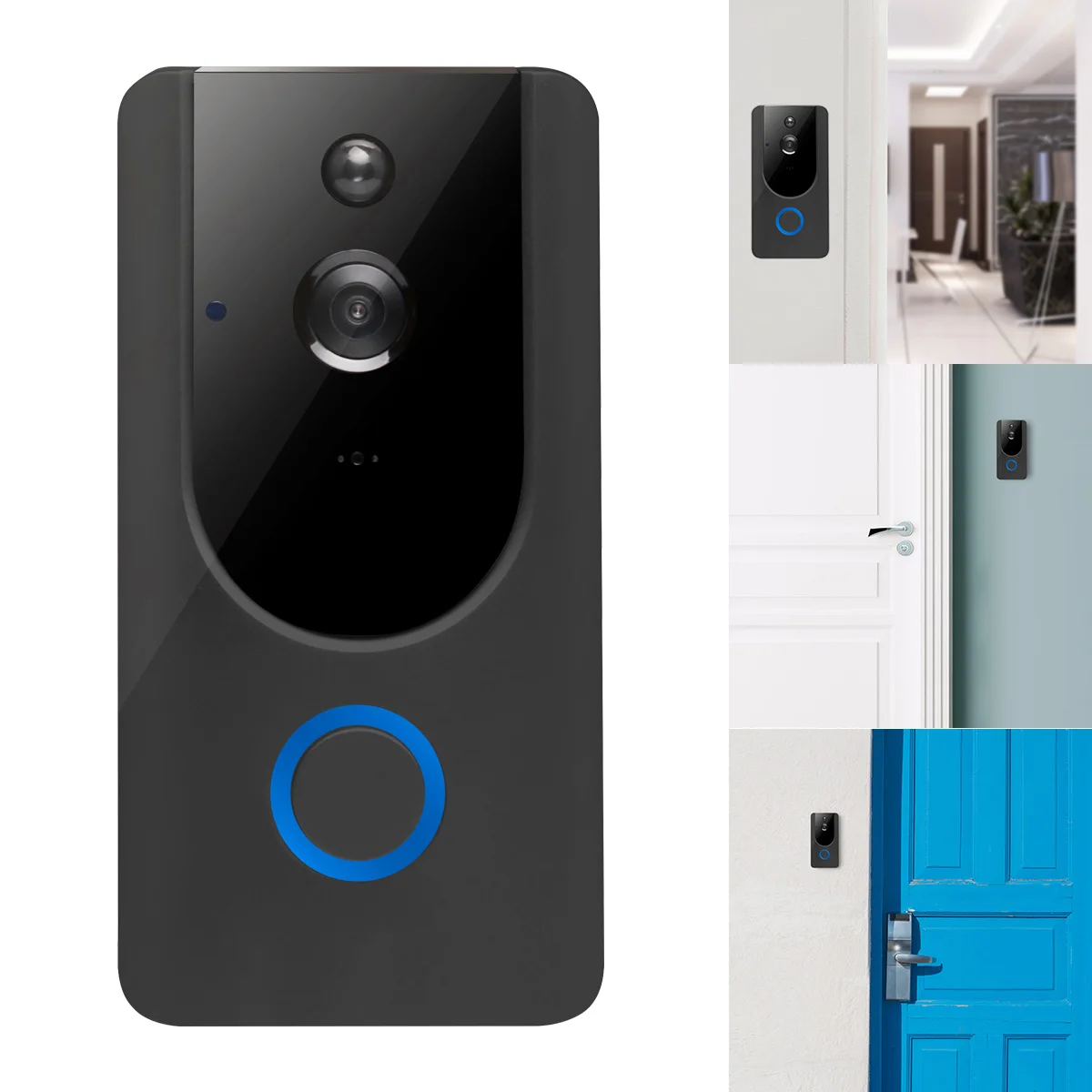 

HD 720P WIFI Visual Doorbell Wireless Intercom Doorbell Camera PIR Motion Detection Night View Video Smart Doorbell Ring