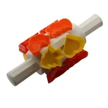 Многообразный пластиковый узор лазерная гравировка печенье торт инструмент для выпечки палочка тесто Скалка валик с 12 видов цветов