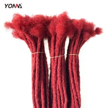 Human Hair Dreadlocks Microlocks Sisterlocks Remy Hair Extensions 40Locs Full Handmade (0.8cm Width)
