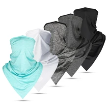 Унисекс для спорта на открытом воздухе велосипед Половина маска для лица крышка для лица капюшон Защита от солнца защита шеи гетры треугольник бандана шарф повязка на голову