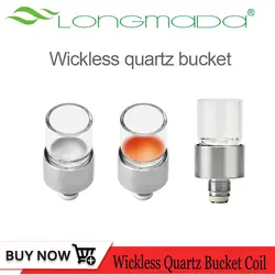 Оригинальный Longmada Wickless кварц ведро катушки Отопление Core воск Vape Starter Kit 510 для Motar Vape Танк распылительная катушка