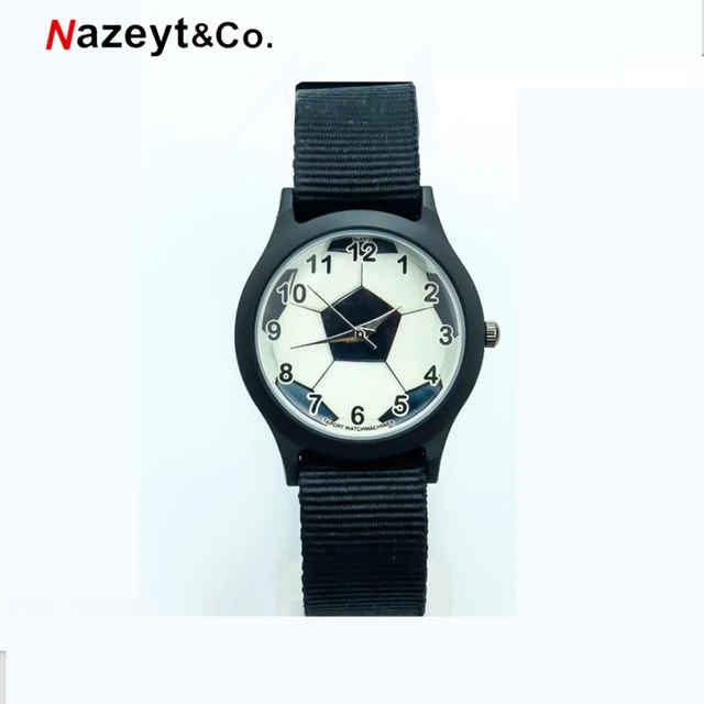 Nazeyt nylon football watch children promotion gift boys and girls colorful nylo Nazeyt nylon football watch children promotion gift boys and girls colorful nylo