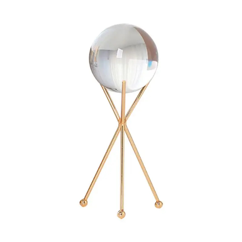 Koop 95mm Fotografie Crystal Ball Ornament FengShui Globe Waarzeggerij Quartz Magic Glas Bal Home Decor Bol Kristal
