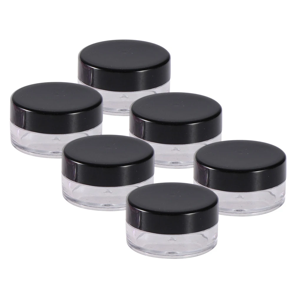 

10Pcs/Lot 5g Capacity Mini Clear Empty Bottles Cosmetic Eyeshadow Makeup Face Cream Container Jar Pot Boxes Refillable Bottles