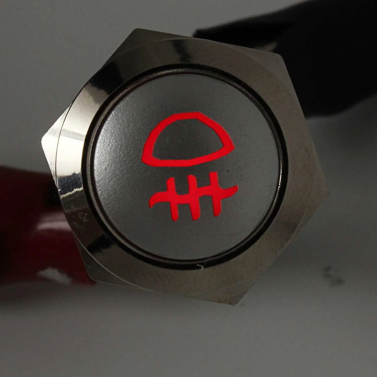 5 Pin 19 мм 12 В красный светодиодный металлический защелкивающийся кнопка включения/выключения автомобиля противотуманных фар