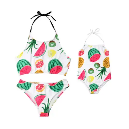 lemon print bathing suit