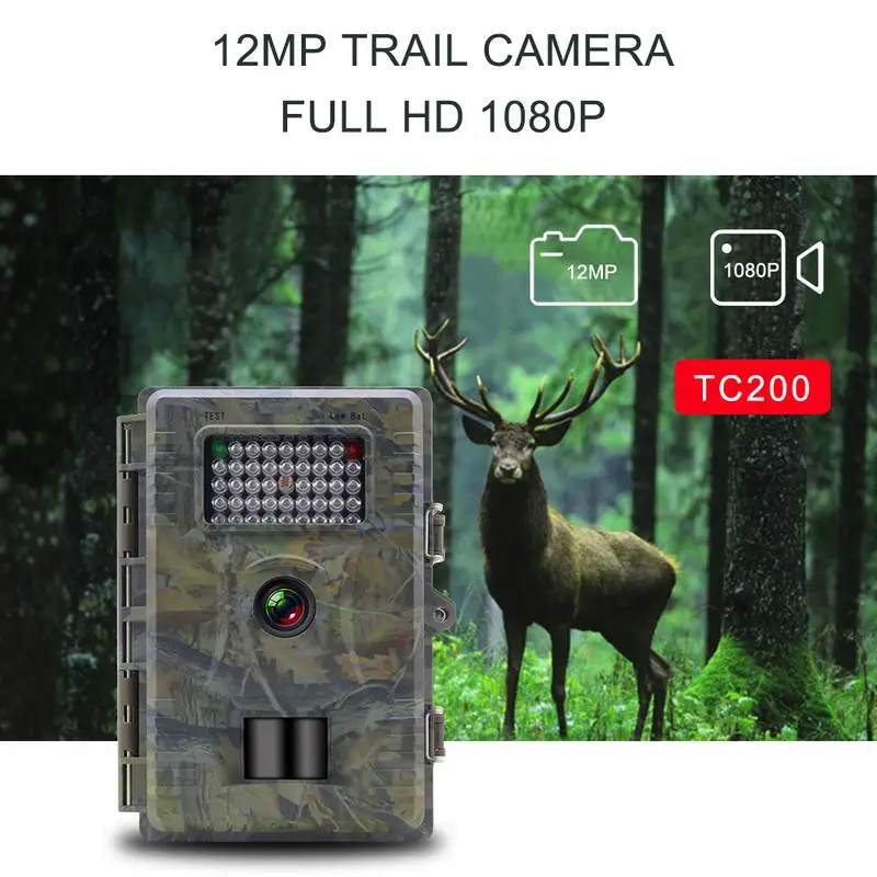 

1080P HD Infrared Induction Hunting Camera Outdoor Waterproof Night Vision Surveillance Trail Camera Group Hunting Accessory