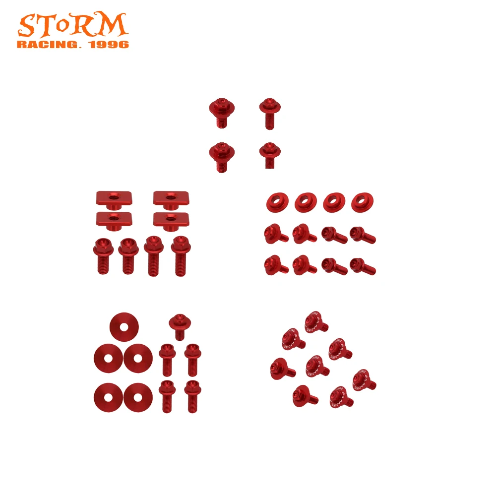 

Motorbike Fork Guard Front Fender Radiator Shrounds Rear Fender Seat Screw For Honda CRF250R CRF 250R 250 R 2006 2007 2008 2009