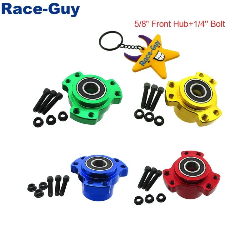 

5/8" Bearing Front Wheel Hub 1/4" Bolt For Go Kart Mini Bike Drag Drift Trike Jr. Dragsters