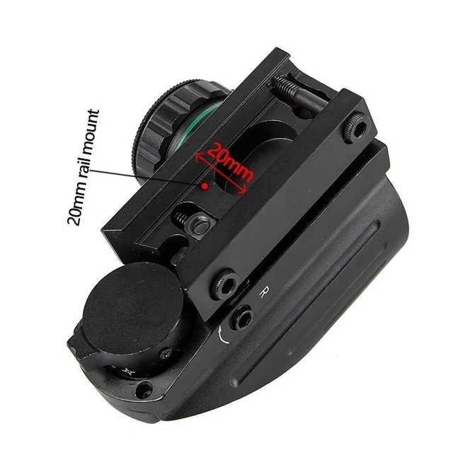 Reflejo táctico láser rojo/Verde 4 retícula holográfica proyectada punto rojo mira de Mira pistola de aire caza 11mm/20mm Rail Mount AK - Imagen 4