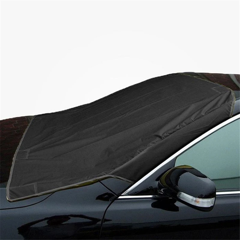 

Car Magnet Windshield Cover Snow Cover Sunshade Ice Snow Frost Protector Windshield Silver Black Cover