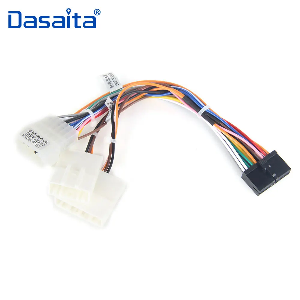 

Dasaita Car DVD Audio Wire Harness Adapter Factory Radio Cable SWC for Toyota Corolla RAV4 Camry Prado Hilux