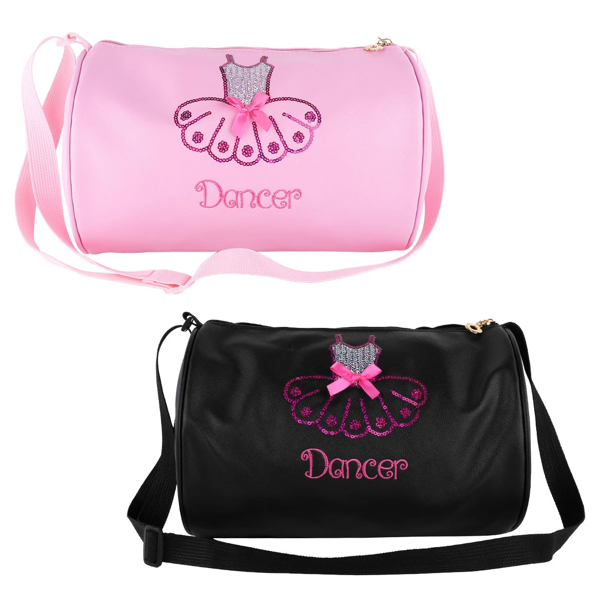 Ballet Duffle Bag Gym Shoulder Bags Dance Training Tote Bowknot Dress Embroidery