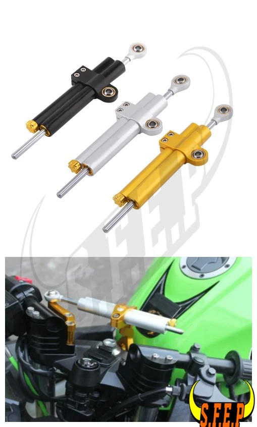 

Universal CNC Adjustable Steering Damper Stabilizer Bracket For Yamaha Kawasaki BMW Honda Suzuki Ducati